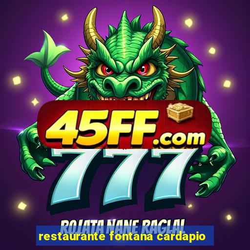 restaurante fontana cardapio